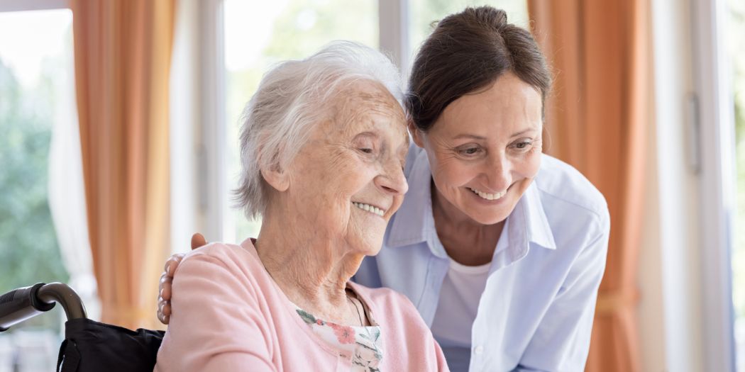 Caregiver and Elderly Female