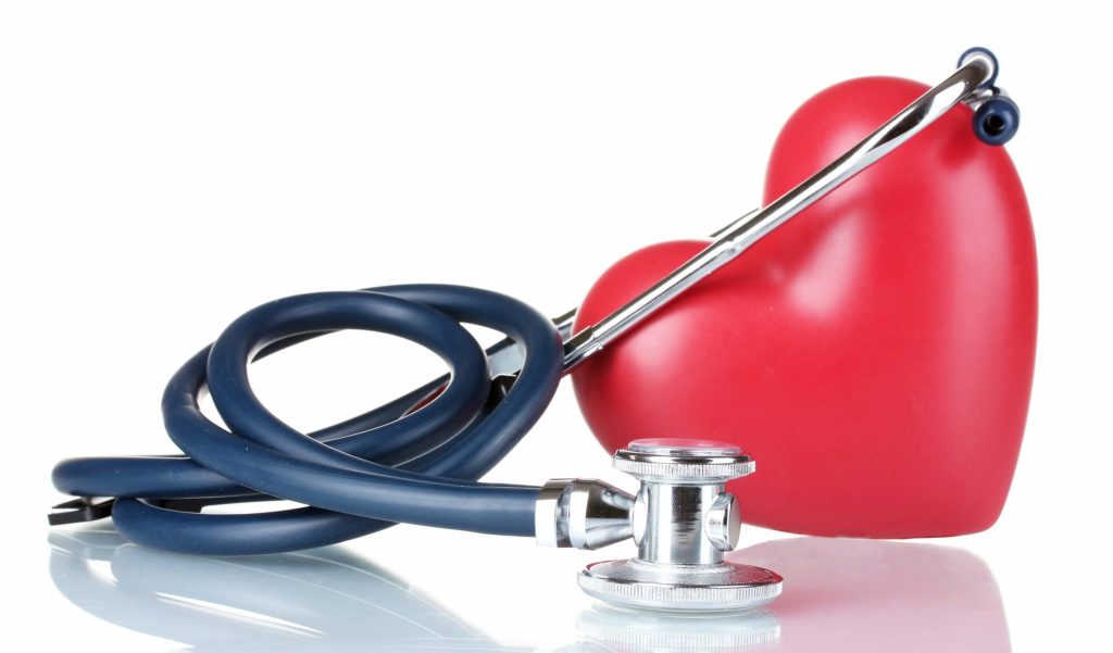 stethoscope and a heart