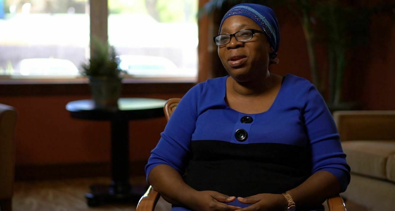 resident giving a testimonial