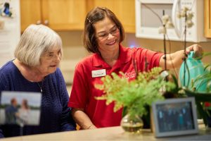 senior home care watering plant landscape senior home care watering plant landscape