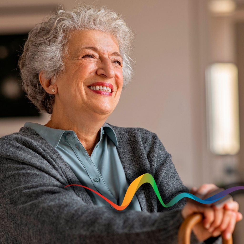 rhythms home care senior woman in her home