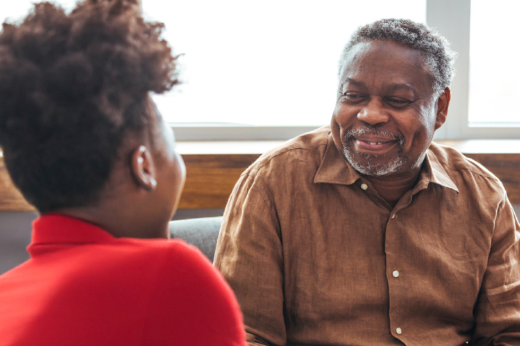 rhythms caregiver with client